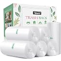 Teivio Clear Trash Bags 6 Gallon 220 Count Kitchen Garbage Bags Unscented