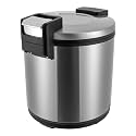 6 Gallon Commercial Rice Warmer, Stainless Steel Electric Rice Holding Cooker with Dual Temperature Settings, Non-Stick Inner Pot, Non-Slip Feet for Restaurants Catering Cafeterias, NOT Cooker (Silver)