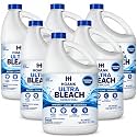 (6 Gallons) - Liquid Chlorine Bleach, for Laundry, Household and Commercial Cleaning, Multipurpose Cleaner, 1 Gallon Jugs. Ready to Use.