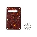 6-Hole Strat Backplate Cavity Cover for Fender, Retro Turtle