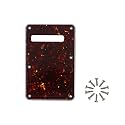 6-Hole Strat Backplate Cavity Cover for Fender, Brown Tortoise