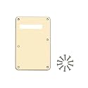6-Hole Strat Backplate Cavity Cover for Fender Guitar, Cream 3Ply