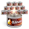 6-Hour Food Warmers for Parties (12 Pack), Chafing Fuel Cans with Wick and Safety Twist Cap, Catering Food Warmers for Buffets, Parties, Weddings, Long Lasting Burners for Food Warmer, Food Heater