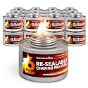6-Hour Food Warmers for Parties (24 Pack), Chafing Fuel Cans with Wick and Safety Twist Cap, Catering Food Warmers for Buffets, Parties, Weddings, Long Lasting Burners for Food Warmer, Food Heater