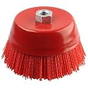 6" Nylon Cup Brush for Grinder, Angle Grinder Wire Brush, 5/8"-11 Arbor