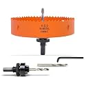 6 inch Hole Saw for Wood, Metal, Plastic &amp; Drywall, with Arbor