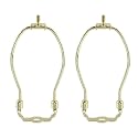 6 Inch Lamp Harp, 2 Pack Heavy Duty Lamp Shade Holder Adapter Harp Bracket Hardware for Repair DIY Lighting Accessories Lampshade Bracket