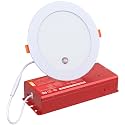 6 Inch Recessed Led Light with 90 Min Emergency Battery Backup,5CCT Dimmable Emergency Downlight,12W/15W/18W Tunable Canless Recessed Light, Commercial Ceiling Lights 100-277V,UL Damp Rated (1 Pack)