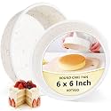 6 inch Silicone Round Cake Pans, Set of 2, Cream