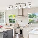6 Light Track Lighting Fixture Brushed Nickel Track Lighting Kit