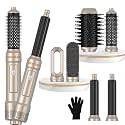 6 in ONE Blow Dryer Brush, Curling Wand Hair Styling Tools Set, Ionic Hot Air Hair Dryer, Massage Oval Hair Dryer, Left&amp;Right Hair Curlers