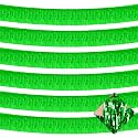 6 Pack 10 Feet Foil Fringe Garland Metallic Tinsel Streamers Banner Wall Hanging Curtain Backdrop for Parade Floats, Bachelorette, Wedding, Birthday, St Patrick Day, Christmas Party Decorations(Green)