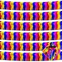 6 Pack 10 Feet Foil Fringe Garland Metallic Tinsel Streamers Banner Wall Hanging Curtain Backdrop for Parade Floats, Bachelorette, Wedding, Birthday, Halloween, Christmas Party Decorations(Rainbow)