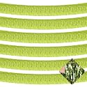 6 Pack 10 Feet Foil Fringe Garland Metallic Tinsel Streamers Banner Wall Hanging Curtain Backdrop for Parade Floats, Wedding, Birthday, St Patrick Day, Valentine's Day Party Decorations(Light Green)