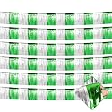 6 Pack 10 Feet Foil Fringe Garland Metallic Tinsel Streamers Banner Wall Hanging Backdrop for Parade Floats, Valentine's Day, Wedding, Birthday, St Patrick Day Party Decorations(Silver Green)