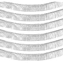 6 Pack 10 Feet Foil Fringe Garland Metallic Tinsel Streamers Banner Wall Hanging Curtain Backdrop for Parade Floats, Bachelorette, Wedding, Birthday, Halloween, Christmas Party Decorations(Silver)