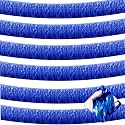 6 Pack 10 Feet Foil Fringe Garland Metallic Tinsel Streamers Banner Wall Hanging Curtain Backdrop for Parade Floats, Bachelorette, Wedding, Birthday, Halloween, Christmas Party Decorations(Blue)
