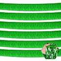6 Pack 10 Feet Green Foil Fringe Garland Metallic Tinsel Streamers Banner Wall Hanging Curtain Backdrop for Parade Floats, Birthday, Graduate, Mother's Day, Wedding Party Decoration