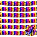 6 Pack 10 Feet Rainbow Foil Fringe Garland Metallic Tinsel Streamers Banner Wall Hanging Curtain Backdrop for Parade Floats, Birthday, Graduate, Mother's Day, Wedding Party Decoration