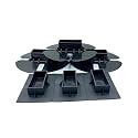 6-Pack of 3 End Caps and 3 Bottom Caps for Shrink Wrap Installation Support Poles