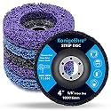 6 Pack 4" x 5/8" Strip Discs Stripping Wheel Fit Angle Grinder Clean and Remove Paint Coating Rust Welds Oxidation