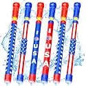 6 Pack 4 th of July Water Gun Squirt Blaster Toys for Kids Adults