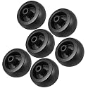 Plastic Deck Wheel 5" 2721512 484230 210-132 Compatible With Bobcat Grasshopper Stens 6 Pack