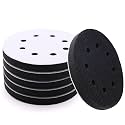 6 Pack 5 Inch 8 Hole Interface Pads - Foam Sanding Pads for Orbital Sander