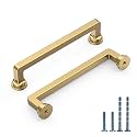 6 Pack 5 Inch Champagne Bronze Cabinet Pulls, Kitchen Hardware
