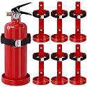 6 Pack Fire Extinguisher Mount Bracket Bulk, Wall Mount Metal Bracket for 2.5 lb Extinguishers Heavy Duty Quick Release Fire Extinguisher Holder for Home, Truck, Rv, Boat, Marine