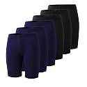 6-Pack Girls' Compression Spandex Shorts for 4-12Years | Athletic Wear for Gym, Dance, Yoga, Volleyball &amp; Bike Riding