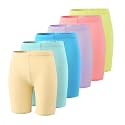 6-Pack Girls' Compression Spandex Shorts for 4-12Years | Athletic Wear for Gym, Dance, Yoga, Volleyball &amp; Bike Riding