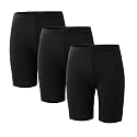 6-Pack Girls' Compression Spandex Shorts for 4-12Years | Athletic Wear for Gym, Dance, Yoga, Volleyball &amp; Bike Riding