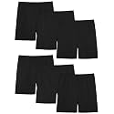 6 Pack Girls Bike Shorts Toddler Under Dress Cartwheel Shorts Dance Clothes