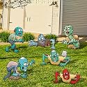 6 Pack Halloween Scary Zombie Monster Yard Signs with Stakes 16.54 x 11.8in