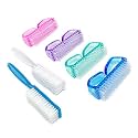 6 Pack Handle Grip Nail Cleaning Brush, Fingernail Brush Cleaner Scrub Brush Kit for Toes Shower and Women &amp; Men &amp; Pets (Color a)