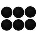 6 Pack Hepa Filter Sponge Replacement Accessories for P1 o Pet Grooming Kit Vacuum Sponges Spare Part Accessory Sponge, Black