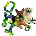 Frienhund 6-Pack Indestructible Dog Toys for Large Breed: Dog Toys for Aggressive Chewers, Durable Nylon Bone for Large Dogs, Dog, Peanut Butter Flavor