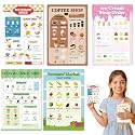 6 Pack Kids Pretend Play Notepads 4 x 6 Inch, Kids Play Restaurant Order