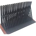 6 Pack L12 x H 8" Black Heavy Duty Shelf Brackets with Screws Metal Shelf Brackets Shelf Support Angle Brackets for Shelves L Brackets Heavy Duty Floating Shelf