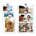 6 Pack Magnetic Car Visor Photo Holder – Personalized Acrylic Clip for Family, Pets, Travel Pictures – Easy Snap-On Car Accessory for Sun Visor (6 Pack, 2.4''x3.5'')