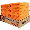 6 Pack Microfiber Towels for Cars, 36" x 25" Dual-Sided Car Drying Towel