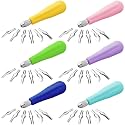6 Pack,Multicolor,Umigy Craft Linoleum Cutter Kit Carving Tools Assortment
