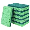 6 Pack Bulk Dual-Sided Cleaning Scrub Sponge