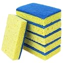 6 Pack Bulk Dual-Sided Cleaning Scrub Sponge
