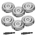 6 Pack SH50 Replacement Shaver Heads for Philips Norelco Series 5000