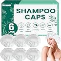 6 Pack Shampoo Caps No Rinse, Waterless Hair Washing Shower Cap