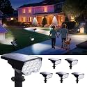 6 Pack Solar Spotlights Outdoor, Cool White Adjustable Landscape Lights