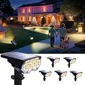 6 Pack Solar Spotlights Outdoor, Warm White Adjustable Landscape Lights