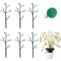 6 Pack Stackable Monstera Plant Support Stakes, Garden Plant Stakes for Indoor and Outdoor Plants, Moss Poles Holder Stick Monstera Plant Stem Supports Structures for Climbing Potted Plants (6 Pack)